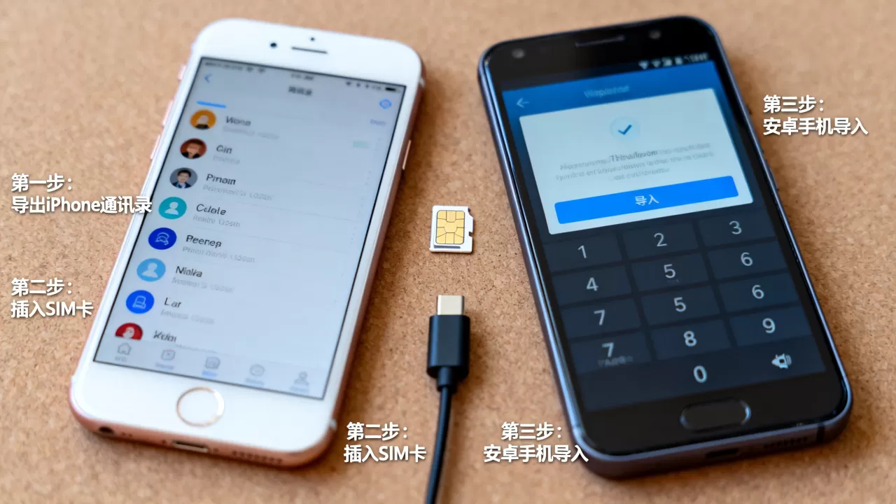 如何把iphone通讯录导入安卓，iphone通讯录怎么转移到安卓手机
