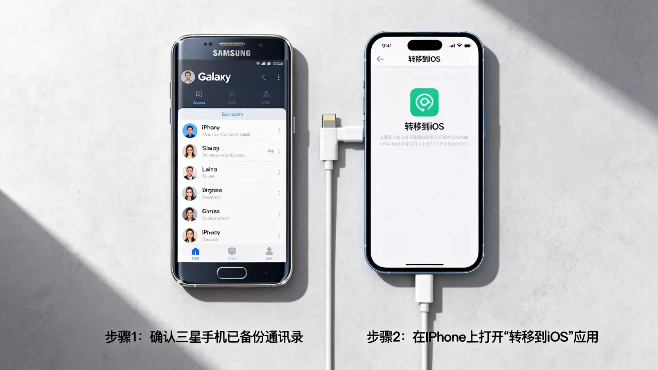 三星通讯录怎么导入iPhone？，三星联系人如何迁移到苹果