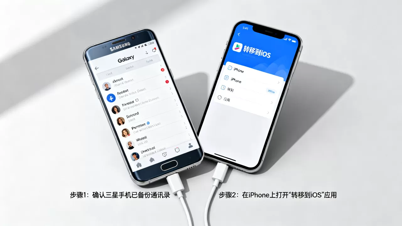 三星通讯录怎么导入iPhone？，三星联系人如何迁移到苹果