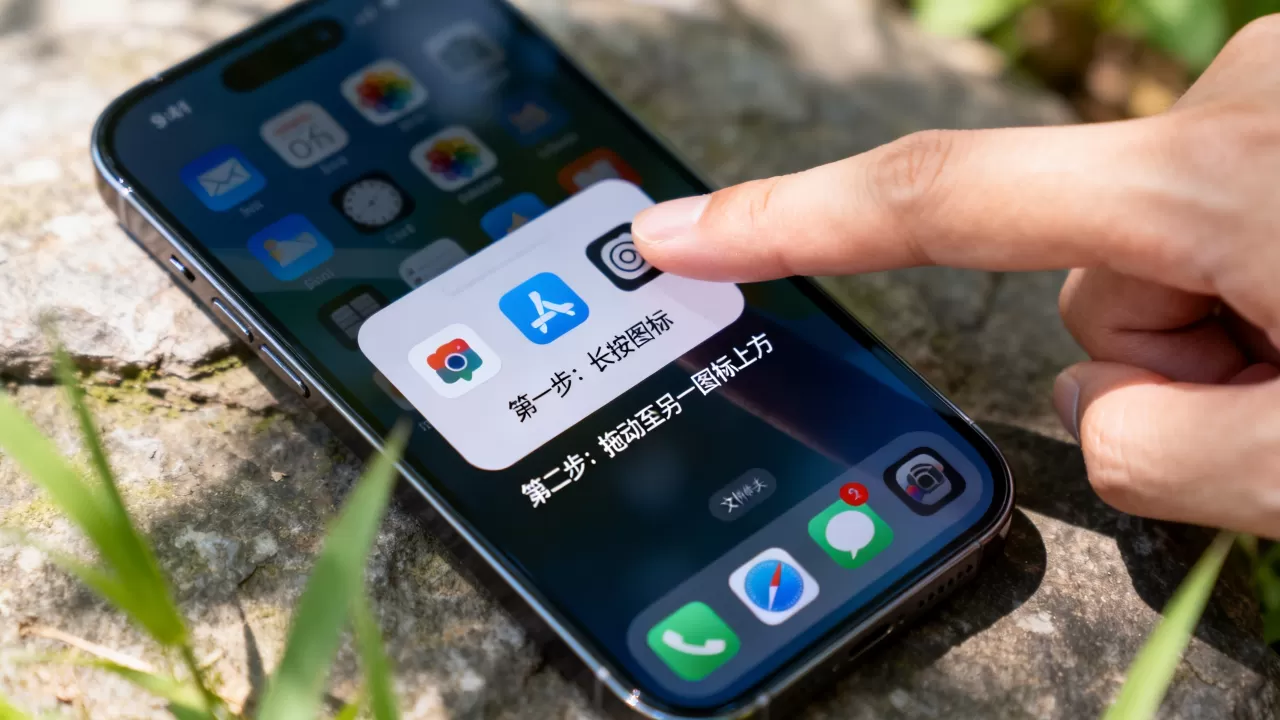 如何在iPhone桌面上建文件夹?iPhone桌面文件夹怎么建立 如何在iPhone桌面上建文件夹?iPhone桌面文件夹怎么建立