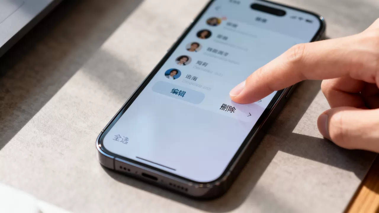 iPhone怎么全部删除通讯录？批量清空联系人最简单方法